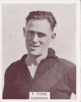 1933 Wills's Victorian Footballers (Large) #195 Frank Ford Front